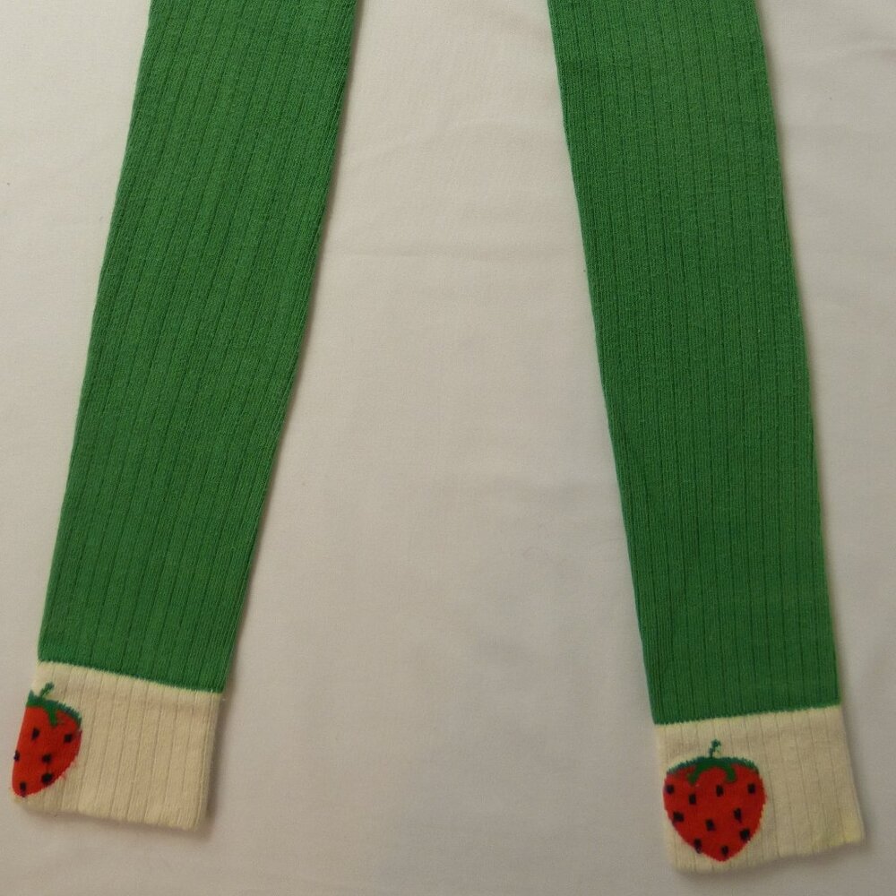 Mini Rodini Sweater Strawberry Leggings, Size 5-7 Years